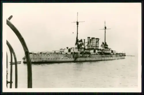 Foto AK - Kriegsschiff - SMS Thüringen - Großlinienschiff - Kaiserliche Marine