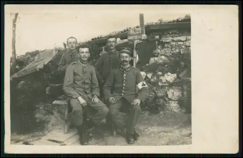 5x Echt Foto AK 1. WK - Soldaten - diverse Ansichten - Feldpostkarten