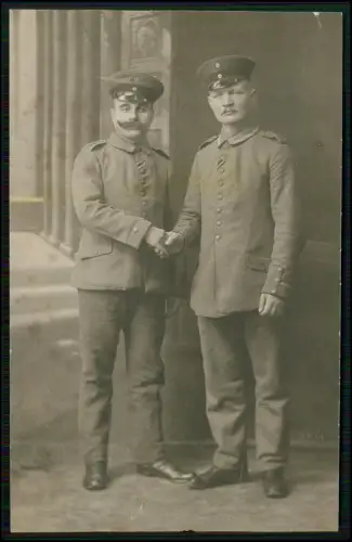 5x Echt Foto AK 1. WK - Soldaten - diverse Ansichten - Feldpostkarten