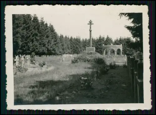 7x Foto Wehrmacht - deutsch-französischer Soldatenfriedhof in Maissin Belgien