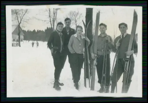 17x Foto - Reise Bergsteigen Wandern Süddeutschland Winter im Schnee - um 1938