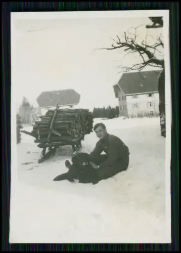 17x Foto - Reise Bergsteigen Wandern Süddeutschland Winter im Schnee - um 1938