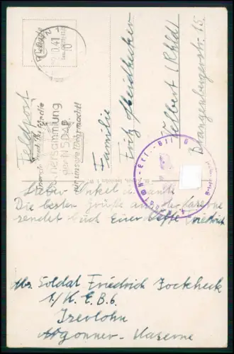 AK - Iserlohn Sauerland Danzturms - Feldpost 1941 - Argonner Kaserne 1./K.E.B.6