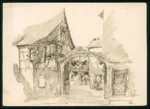 AK - Weingut E. Boeckel - Mittelbergheim Frankreich Elsass Vogesen 1940 gelaufen