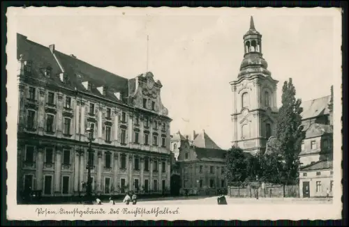 Foto AK - Posen Poznań Polen Stadtansicht - 1940 Feldpost gelaufen