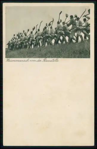 AK - Wilstedt Tangstedt Stormarn - RAD Heimmarsch von der Baustelle - 1939 gel.