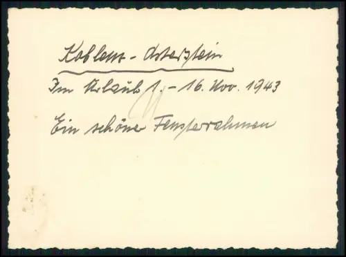 12x Foto 11x8cm- Koblenz Asterstein - Plateau Pfaffendorfer Höhe nahe Rhein 1943