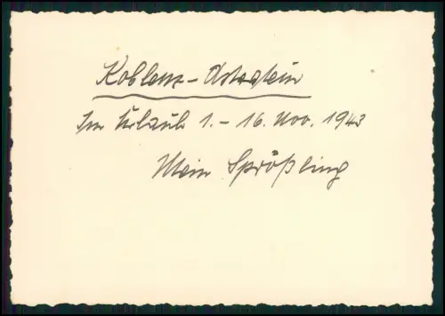 12x Foto 11x8cm- Koblenz Asterstein - Plateau Pfaffendorfer Höhe nahe Rhein 1943