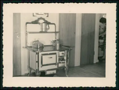 12x Foto 11x8cm - Koblenz Asterstein - Kochmaschine Küchenherd emailliert 1944