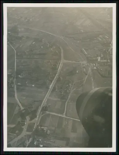 6x Foto - Luftaufnahme Brüssel aus Wehrmachtsflugzeug - Blick Straßen Stadtteile