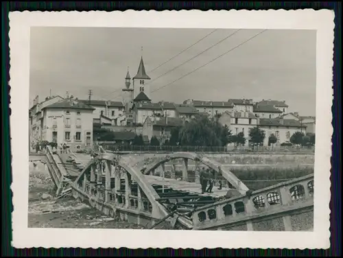 4x Foto - Nomeny Meurthe-et-Moselle - Trümmer Kriegszerstörung Brücke u. a. 1941