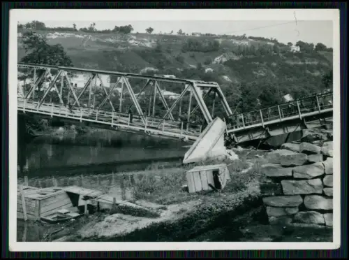 4x Foto - Nomeny Meurthe-et-Moselle - Trümmer Kriegszerstörung Brücke u. a. 1941