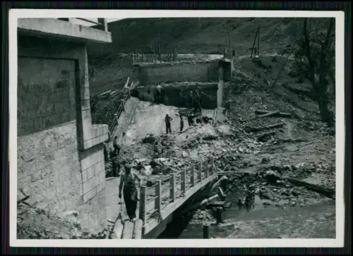 4x Foto - Nomeny Meurthe-et-Moselle - Trümmer Kriegszerstörung Brücke u. a. 1941
