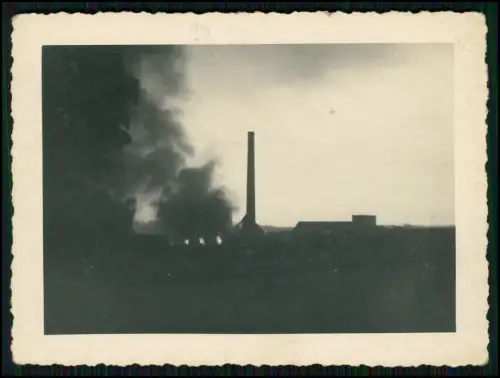 6x Foto - Frankreich Soldaten Wehrmacht - Trümmer Kriegszerstörung Brand u. a.