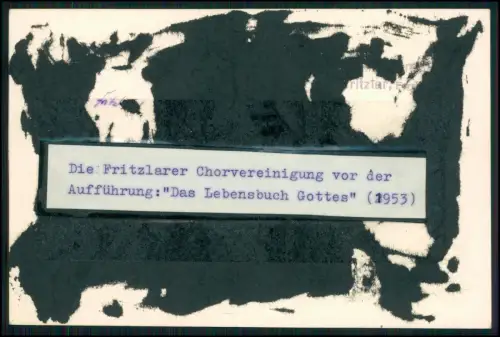 6x Foto AK - MGV Liedertafel Fritzlar Schwalm-Eder 1948-53 - diverse Ansichten