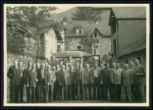 9x Foto - MGV Liedertafel Fritzlar Schwalm-Eder 1948-53 - Ausflug mit Omnibus