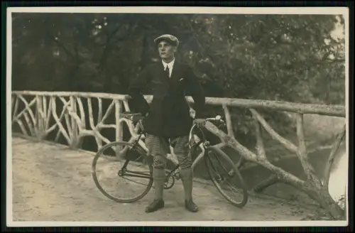 13x Foto Radfahrer Knickerbockerhose Fahrrad - und andere Motiv Personen 1920-30