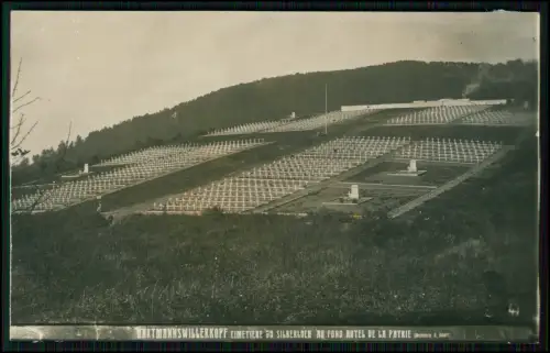 2x Foto AK - Soldatenfriedhof am Hartmannswillerkopf - Autul Vieil Armand Elsass