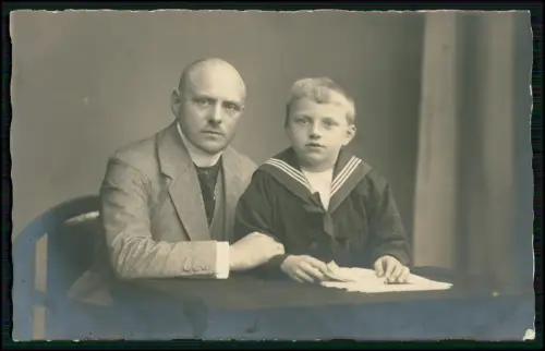 6x Foto AK - Jungs in Matrosenanzug - nostalgischer Studioaufnahmen - 1920-30