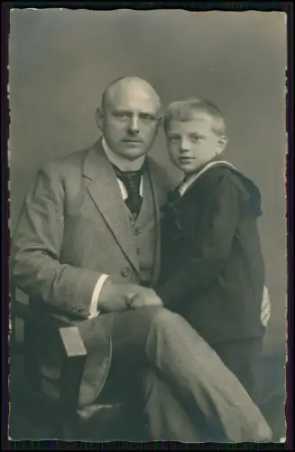6x Foto AK - Jungs in Matrosenanzug - nostalgischer Studioaufnahmen - 1920-30