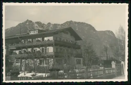 6x Foto u. AK - Hotel-Pension Schell - und Berghütte in Garmisch-Partenkirchen