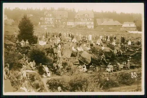 5x Foto AK - diverse Harz Ansichten - auch Wanderung zum Brocken - um 1930