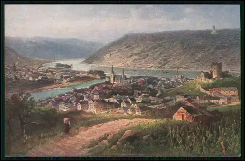 7x AK - Rheinromantik Bingen, Mäuseturm Stolzenfels Mittelrhein - auch Köln 1935