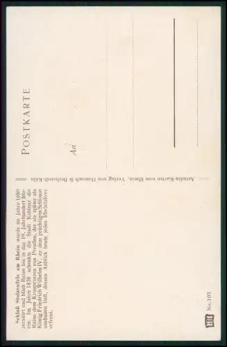 7x AK - Rheinromantik Bingen, Mäuseturm Stolzenfels Mittelrhein - auch Köln 1935
