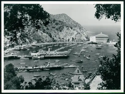 Foto 20x18cm - die Avalon Bay mit Casino-Gebäude auf Catalina Island Kalifornien