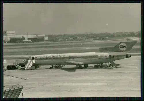Foto 12x8cm - Flugzeug - Libyan Arab Airlines Boeing 727 am Terminal Rollfeld