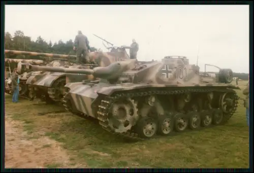 Foto 13x9cm - Panzer Tank - Panzerkampfwagen III, Nummer 101, und andere