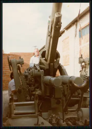 Foto 13x9cm - Geschütz Flak - 8,8-cm-Flak auf Radlafette