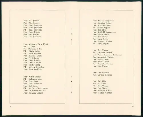 13 S.  Hansa-Fahrt 1937 Teilnehmerliste alle Namen Dampfer Windhuk Woermann 1937