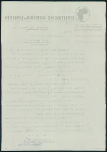 3x Brief Reise 1937 Hansa-Fahrt Windhuk Deutsche Afrika-Linien Kreuzfahrt Doku.