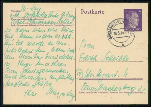 9x alte Belege Prospekte Briefe u. andere - aus Stuttgart alles von einer Person