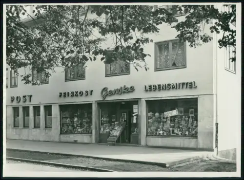 Foto 24x17cm - Laden Geschäft Post Feinkost Lebensmittel Genske Reklame 50er J.