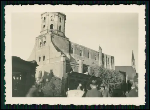 2x Foto - Wehrmacht Riga Lettland - Petrikirche St. Peter Kirche Zerstörung 2.WK