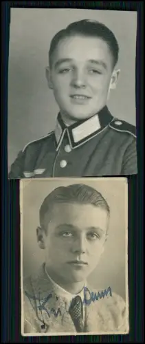 7x Foto - Portrait Soldaten Wehrmacht - von AK bis Passfoto-Format