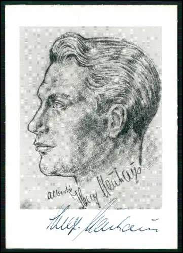 Heinz Neuhaus - Autogrammkarte Original Signiert - Deutscher Boxer Schwergewicht