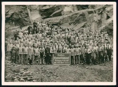 Foto 18x13 Gauschule Hammerleubsdorf Leubsdorf Sachsen 1938 Gruppe Lehrgang DAF