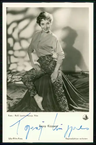 Topsy Küppers - handsigniertes Foto Autogramm - Schauspielerin Originalfoto