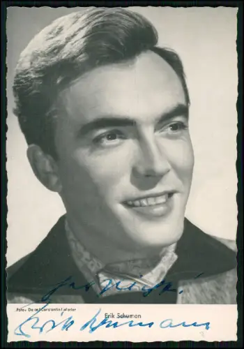 Karte WS Wanne Eickel - Schauspieler Erik Schumann - Portrait Autogramm signiert