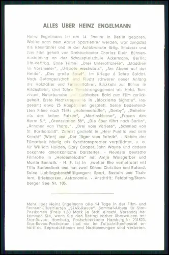 Heinrich Georg Ludwig - Heinz Engelmann - Portrait Autogramm signiert