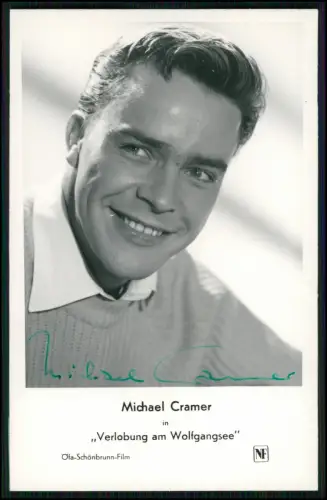 Michael Cramer - Verlobung am Wolfgangsee - Portrait Autogramm signiert 1956