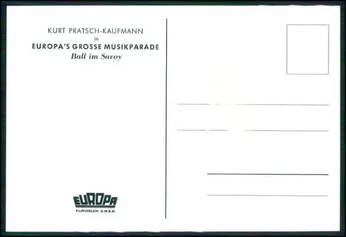 15x10cm Kurt Pratsch-Kaufmann Schauspieler Portrait Autogramm signiert 1953