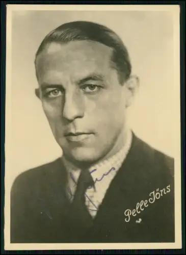 15x10cm - Pelle Jöns Humorist Dortmund - Portrait Autogramm signiert 1955