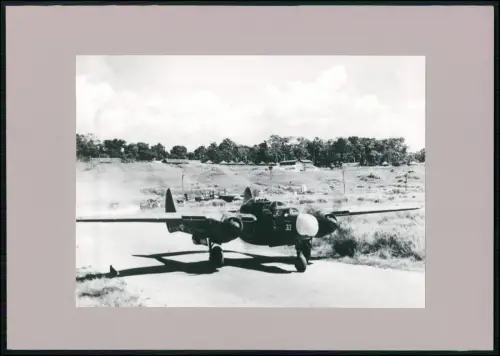 Foto Flugzeug  USAAF P-61 BLACK WIDOW Nightfighter Guadalcanal 1944 WWII Takeoff