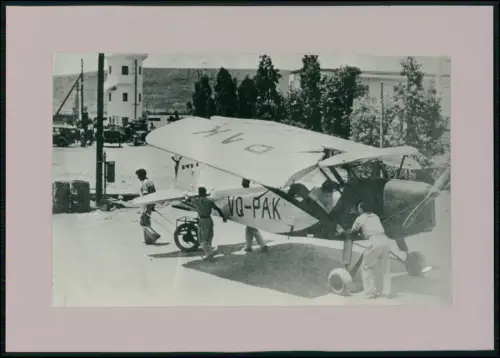 Foto Flugzeug - RWD-8 Polen Aircraft - VQ-PAK Registration India Pakistan 1930er