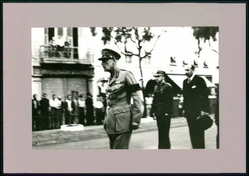 Foto US General WWII Militär Offizier Trauerparade - Uniform mit Trauerbinde