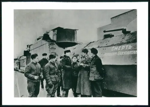 Foto - Roter Armee Tank Panzerzug Zweiter Weltkrieg - Sowjetische Soldaten UdSSR